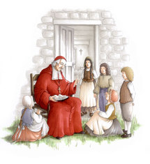 François de Laval enseignant aux enfants François de Laval enseignant aux enfants
