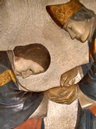 Détail d'un bas-relief à St-Germain-des-Prés à Paris
