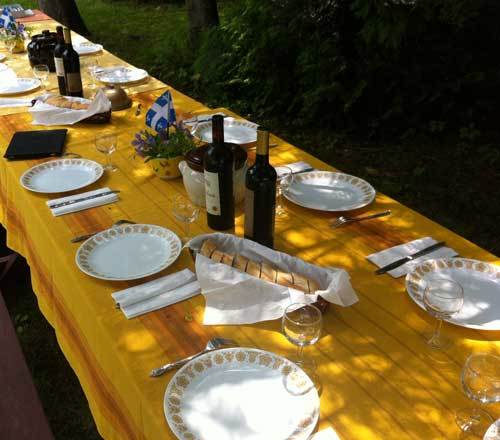 La table est prête (Photo H.Giguère)