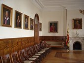 Galerie des recteurs de l'Université Laval dans la Salle des prêtres du Séminaire de Québec